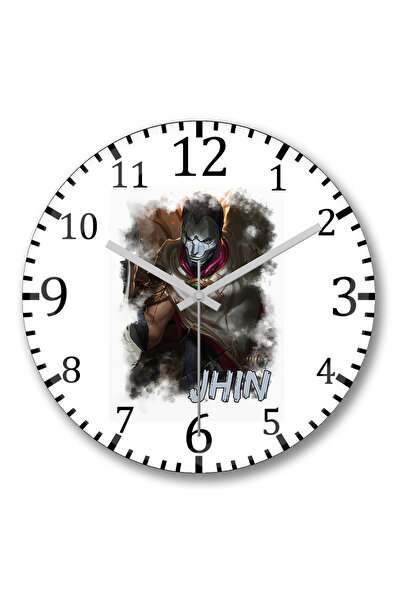 BASKI DÜNYASI ساعة حائط جين من الزجاج الحقيقي المنحني