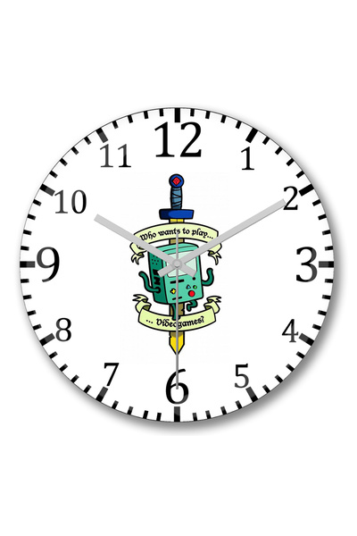 BASKI DÜNYASI ساعة حائط لعبة بي إم أو من الزجاج الحقيقي المنحني