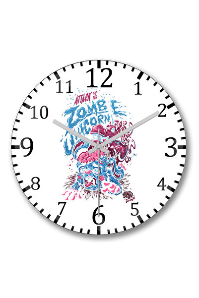 BASKI DÜNYASI Ceas de perete The Walking Dead cu față de zombie din sticlă au...