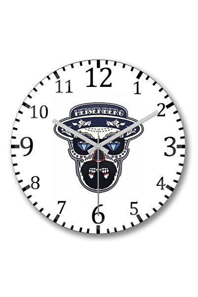 BASKI DÜNYASI ساعة حائط He-man Mestres do Universo من الزجاج الحقيقي المنحني