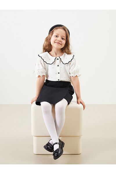LC Waikiki New Season Baby Collar Girl's Shirt and Short Skirt 2-Piece - S54214Z1