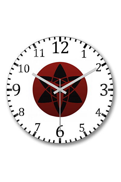 BASKI DÜNYASI Ceas de perete Mangekyou Sharingan Sasuke din sticlă autentică ...