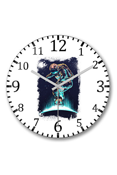 BASKI DÜNYASI Ceas de perete Sk Galatico din sticlă autentică bombată