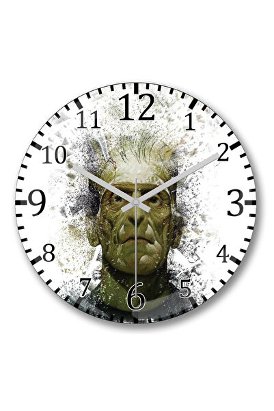 BASKI DÜNYASI ساعة حائط فرانك ماري من الزجاج الحقيقي المنحني