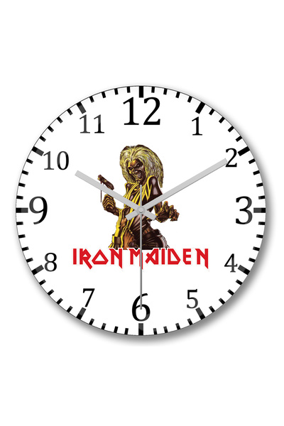 BASKI DÜNYASI لا يمكن أن تمطر طوال الوقت ساعة حائط من الزجاج الحقيقي المنحني