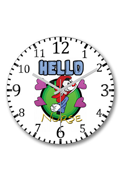 BASKI DÜNYASI Здравейте, медицинска сестра! Стена часовник Bombeli от истинск...