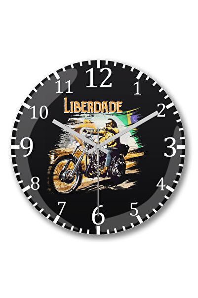 BASKI DÜNYASI ساعة حائط ليبراديد من الزجاج الحقيقي المنحني