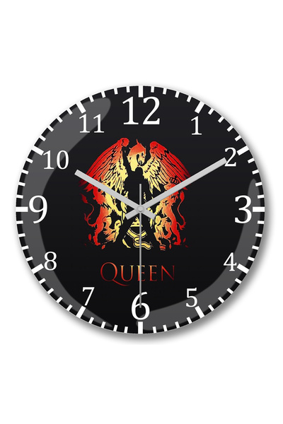 BASKI DÜNYASI ساعة حائط باندا كوين من الزجاج الحقيقي المنحني