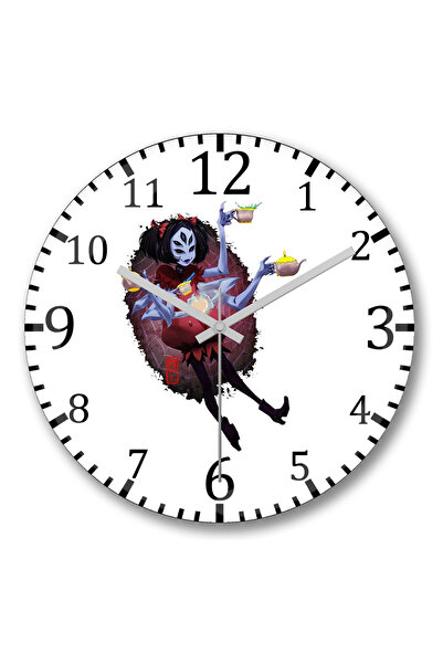 BASKI DÜNYASI ساعة حائط عنكبوت من الزجاج الحقيقي المنحني