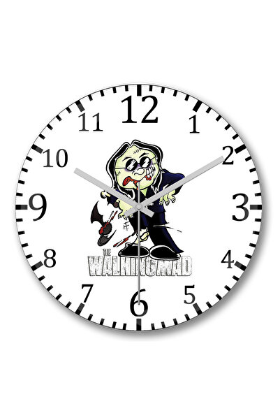 BASKI DÜNYASI Ceas de perete The Walking Mad din sticlă autentică bombată