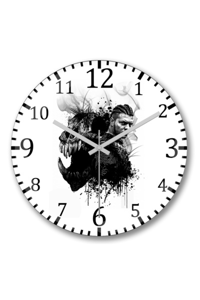 BASKI DÜNYASI أيقونة بوبي ساعة حائط من الزجاج الحقيقي المنحني