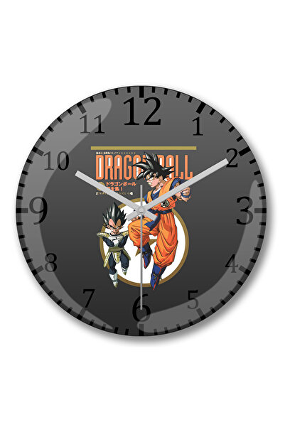 BASKI DÜNYASI مغامرات دراغون بول ساعة حائط من الزجاج الحقيقي المنحني