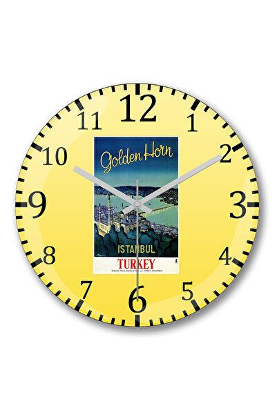 BASKI DÜNYASI Ceas de perete Ismail Abi din sticlă autentică bombată