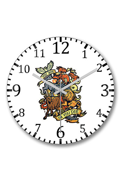 BASKI DÜNYASI Ceas de perete Game Of Thrones3 din sticlă autentică bombată