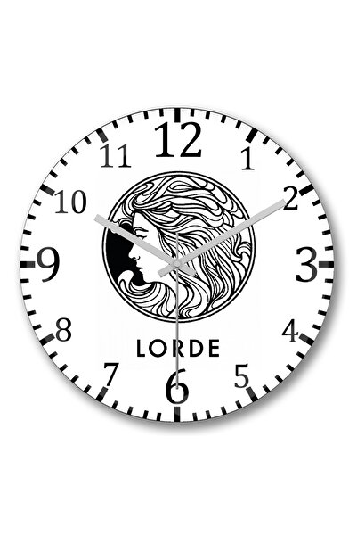 BASKI DÜNYASI Ceas de perete Lorde Pure Heroine din sticlă autentică bombată