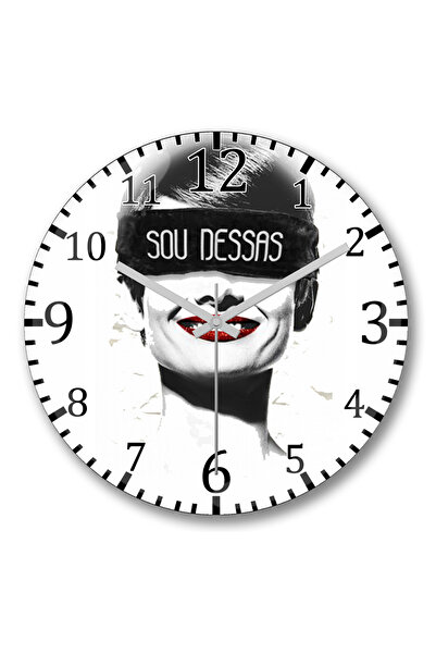 BASKI DÜNYASI Ceas de perete Sou Dessas din sticlă autentică bombată