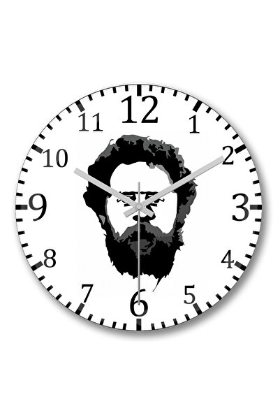 BASKI DÜNYASI ساعة حائط لولا ليفري من الزجاج الحقيقي المنحني