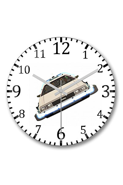 BASKI DÜNYASI Ceas de perete Cj Back to The Future din sticlă autentică bombată