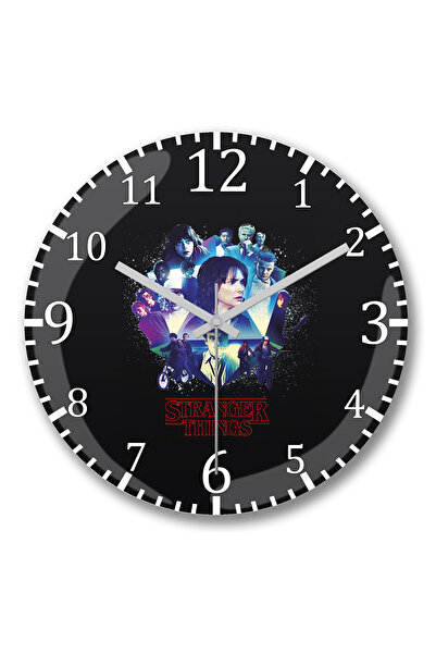 BASKI DÜNYASI Ceas de perete Stranger Things 3 din sticlă de verități autentică