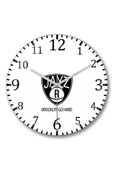 BASKI DÜNYASI Ceas de perete Jay Z Brooklyn din sticlă autentică bombată