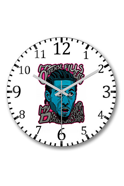 BASKI DÜNYASI ساعة حائط كاوهي من الزجاج الحقيقي المنحني