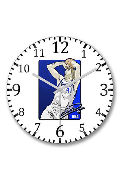 BASKI DÜNYASI Ceas de perete Nowitzk 41 din sticlă autentică bombată