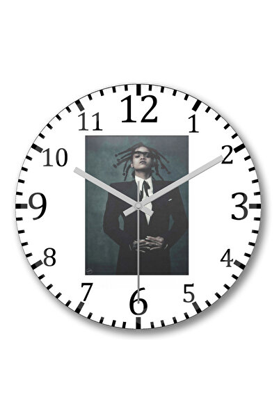 BASKI DÜNYASI ساعة حائط مضادة للانحناء من الزجاج الحقيقي