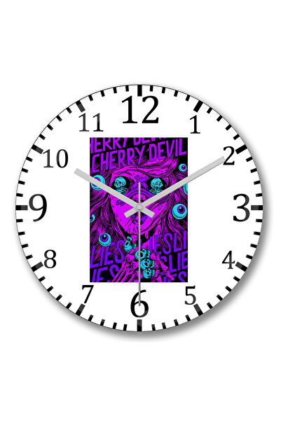 BASKI DÜNYASI Ceas de perete Zumbit din sticlă autentică bombată