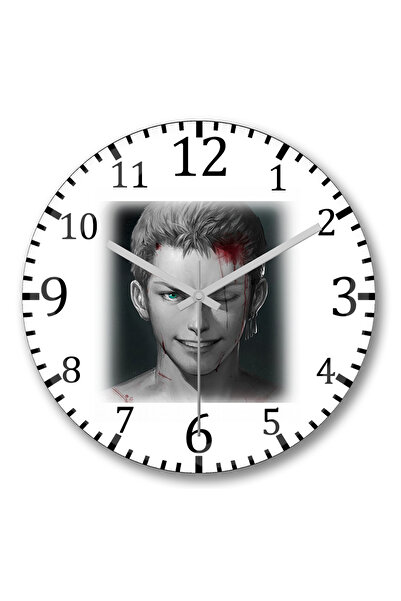 BASKI DÜNYASI ساعة حائط رورونوا زورو للحياة الحقيقية من الزجاج الحقيقي المنحني
