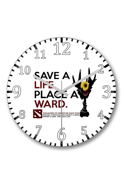 BASKI DÜNYASI ساعة حائط دوتا آرت أوف وارد من الزجاج الحقيقي المنحني