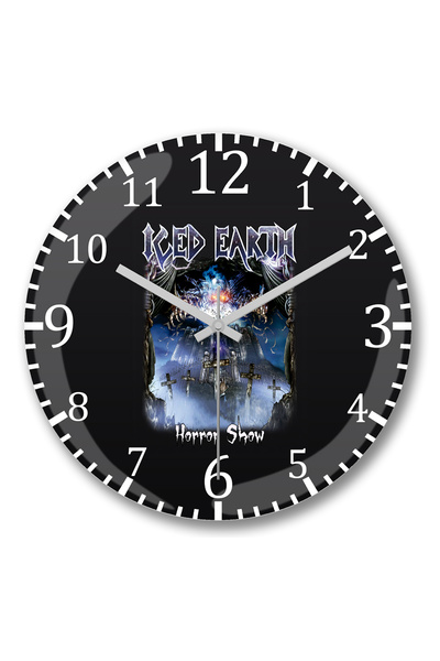 BASKI DÜNYASI أنا الطالب الذي يذاكر كثيرا ساعة الحائط من الزجاج الحقيقي المنحني