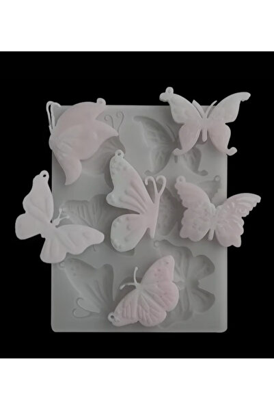 adarya Epoksi Çoklu Anahtarlık Kelebek Kalıbı