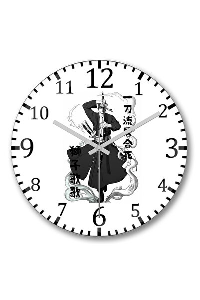 BASKI DÜNYASI ساعة حائط رورونوا زورو قطعة واحدة من الزجاج الحقيقي المنحني