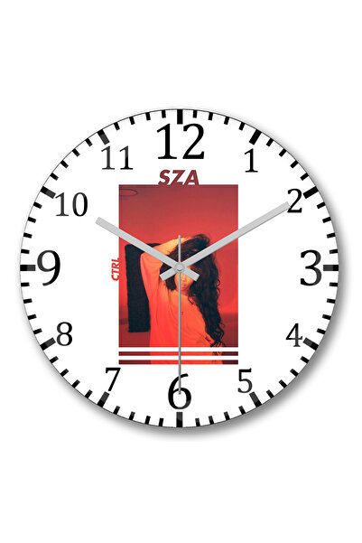 BASKI DÜNYASI Ceas de perete Sza din sticlă autentică bombată