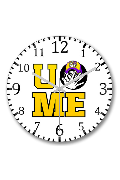 BASKI DÜNYASI Ceas de perete John Cena You Can't See Me din sticlă autentică ...