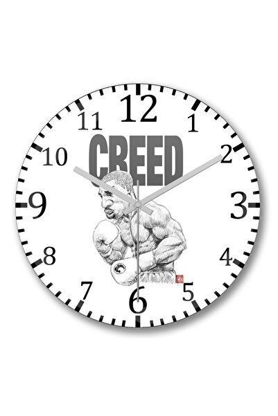 BASKI DÜNYASI Ceas de perete Creed din sticlă autentică bombată