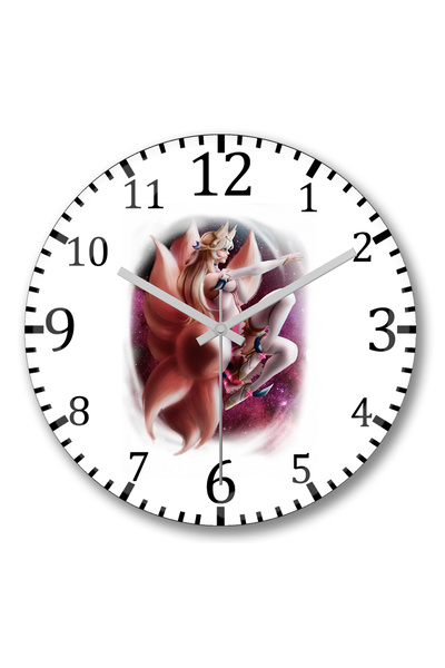 BASKI DÜNYASI ساعة حائط ستار جارديان من الزجاج الحقيقي المنحني