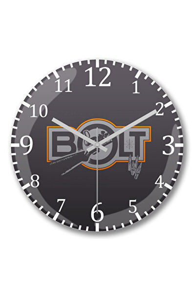 BASKI DÜNYASI Ceas de perete Bolt Rifle din sticlă autentică bombată