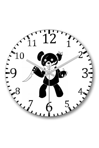 BASKI DÜNYASI Tardis - Ceas de perete Bad Wolf din sticlă autentică bombată