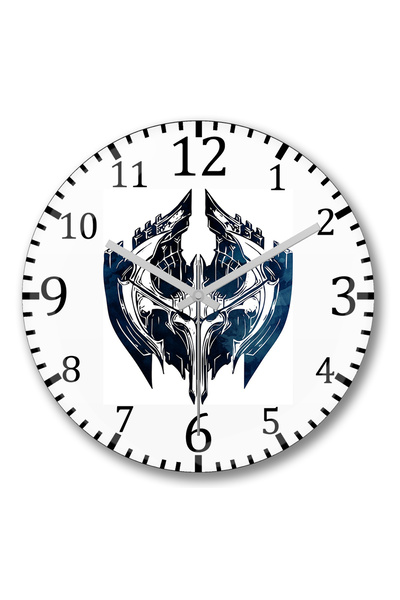 BASKI DÜNYASI ساعة حائط نوكسوس كريست من الزجاج الحقيقي المنحني