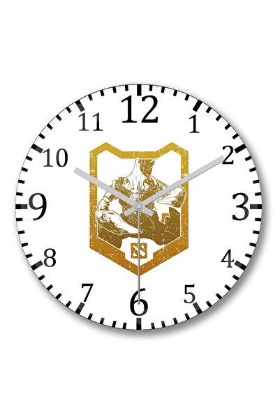 BASKI DÜNYASI Ceas de perete Dota Sand King din sticlă autentică bombată