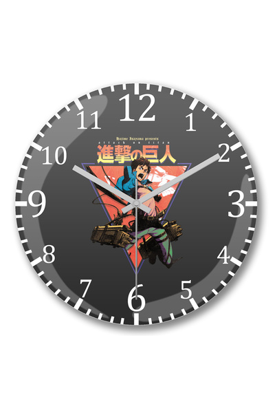 BASKI DÜNYASI Ceas de perete Shingeki no Kyojin Attack On Titan din sticlă au...