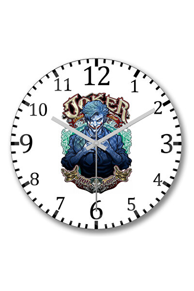 BASKI DÜNYASI Ceas de perete Coringa din sticlă autentică bombată