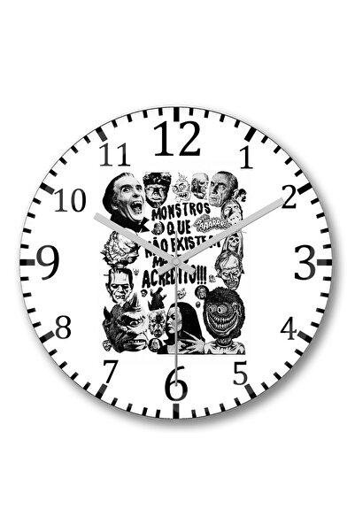 BASKI DÜNYASI Monstros Que Nao Existem Mas Eu Acredito Ceas de perete Bombeli...