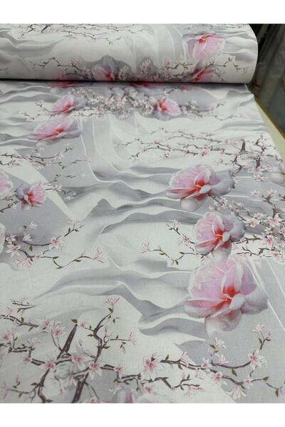 ÖZDEM HOME Dijital Baskı 3 Boyutlu %100 Pamuklu Nevresimlik Çarşaflık kumaş (100*240)