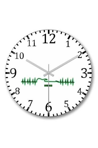 BASKI DÜNYASI Ceas de perete cu chitară din sticlă autentică bombată