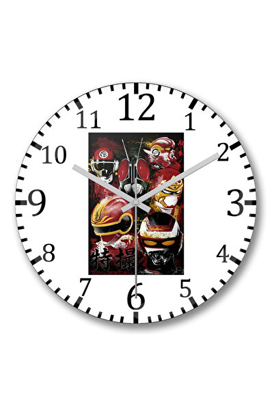 BASKI DÜNYASI ساعة حائط توكوساتسو من الزجاج الحقيقي المنحني