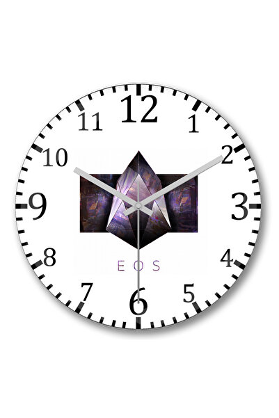 BASKI DÜNYASI Eos - Ceas de perete Maim din sticlă autentică bombată