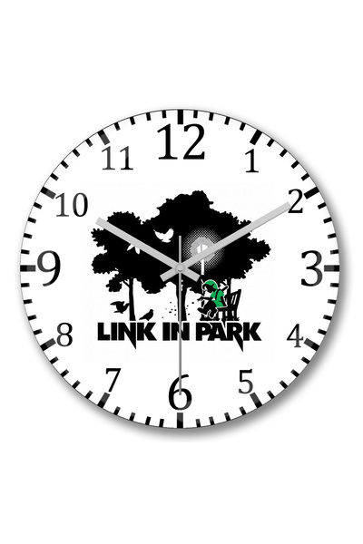 BASKI DÜNYASI زيلدا لينك في ساعة حائط بارك ميمي من الزجاج الحقيقي المنحني