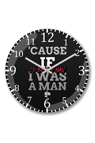 BASKI DÜNYASI LyricTaylor Swift Ceas de perete The Man din sticlă autentică b...